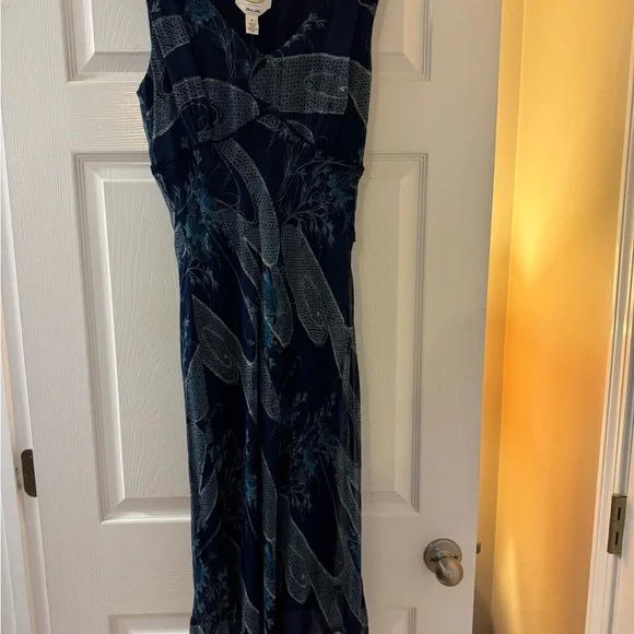 Talbots Navy and Gray Maxi Dress - Picture 4 of 4